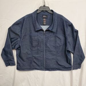 FUBU The Collection 2X Denim Jean Jacket Vintage 90s Hip Hop Y2K Hong Kong